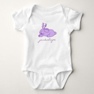 Body Para Bebê Jackalope roxo