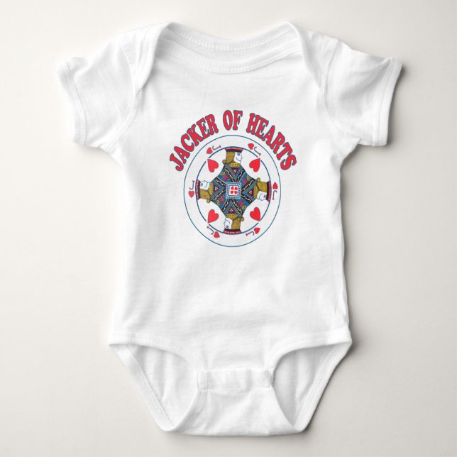 Body Para Bebê Jacker of Hearts Baby Bodydress (Frente)