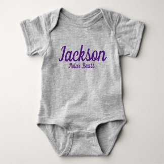 Body Para Bebê Jackson Polar Bears Bebê Belo Fato