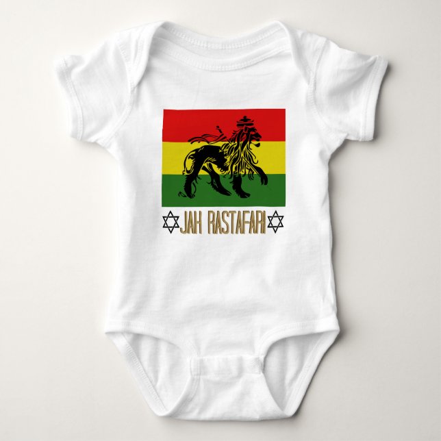 Body Para Bebê Jah Rastafari (Frente)