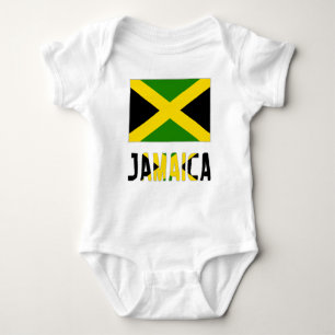 Body Para Bebê Jamaican Flag e Jamaica