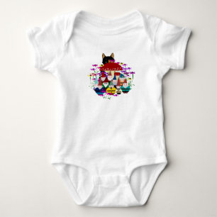 Body Para Bebê Jardim Gnomos Bebê Roupa