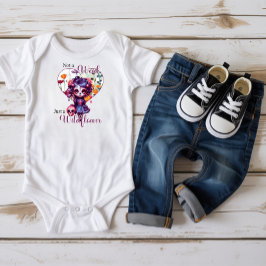 Body Para Bebê Jardim Roxo Blooming