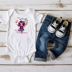 Body Para Bebê Jardim Roxo Florido
