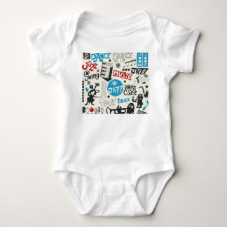 Body Para Bebê Jazz Doodle: Mistura Eclética de Música