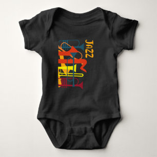 Body Para Bebê Jazz Musical Trumpet Music Lover