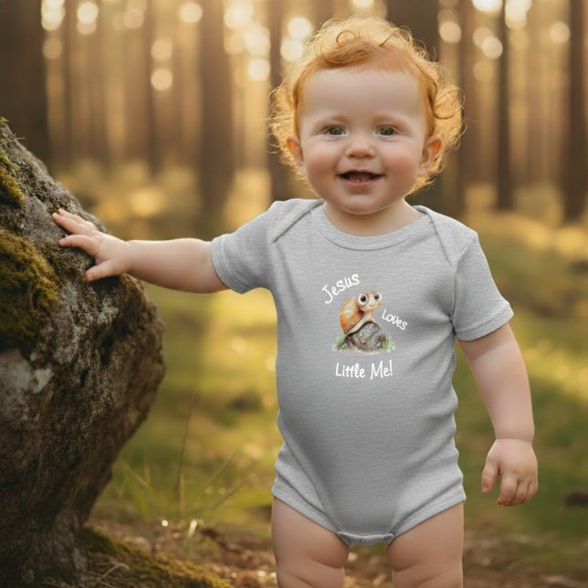 Body Para Bebê Jesus Ama Pequeno Eu Lindos Olhos Grandes Caracol  (Criador carregado)