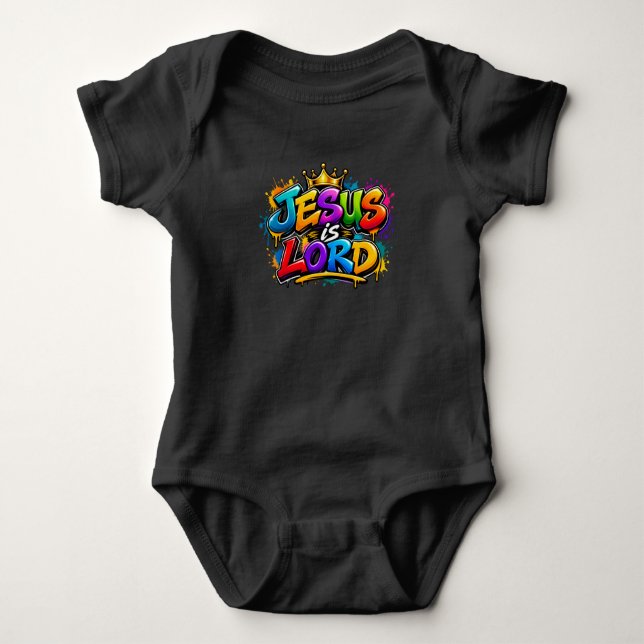 Body Para Bebê Jesus é Senhor (Frente)