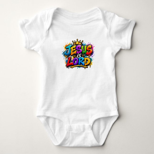 Body Para Bebê Jesus é Senhor (Frente)