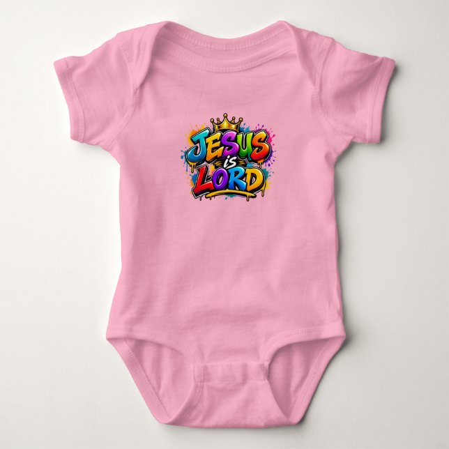 Body Para Bebê Jesus é Senhor (Frente)