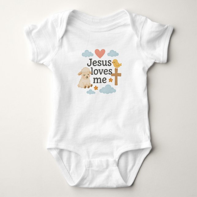 Body Para Bebê Jesus me ama (Frente)