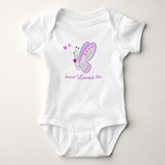 Body Para Bebê Jesus Me Ama Bebê Borboleta Roupa