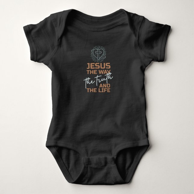 Body Para Bebê Jesus O Caminho Da Verdade E Da Vida (Frente)