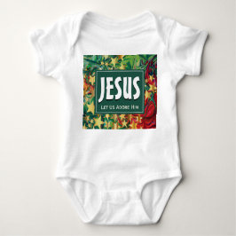 Body Para Bebê JESUS Vamos Adorá-Lo Natal