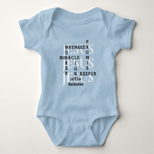 Body Para Bebê Jesus Waymaker Miracle Baby Bodway