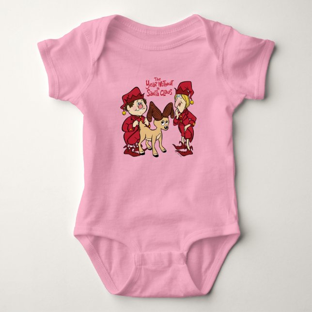Body Para Bebê Jingle, Jangle e Vixen (Frente)
