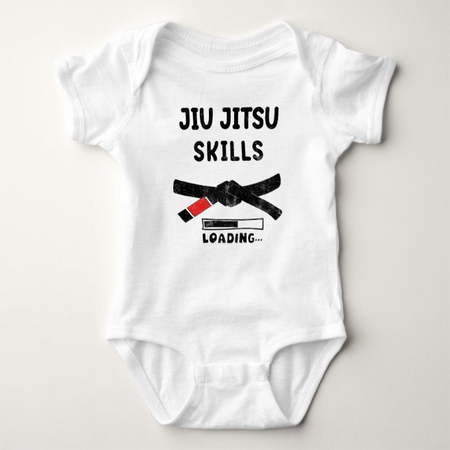 Body Para Bebê Jiu-jitsu Carga de Habilidades (Frente)