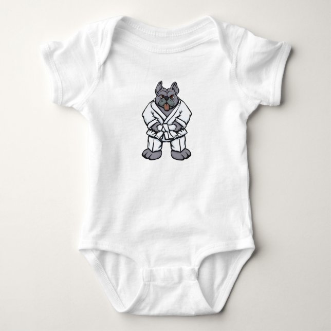 Body Para Bebê Jiu Jitsu| escolher cor de fundo (Frente)