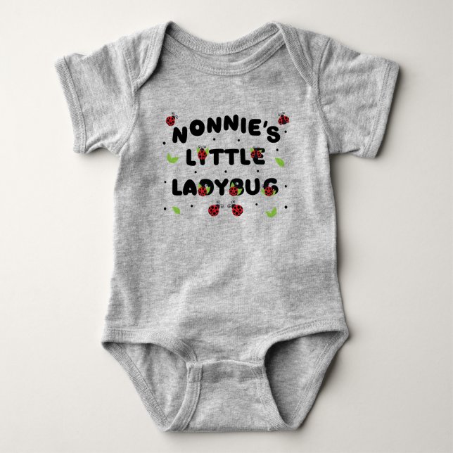 Body Para Bebê Joaninha da Nonnie - Fofa  (Frente)