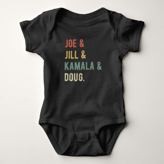 Body Para Bebê Joe & Jill & Kamala & Doug I (Frente)