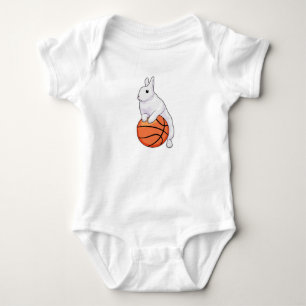 Body Para Bebê Jogador de basquete Bunny Basquete