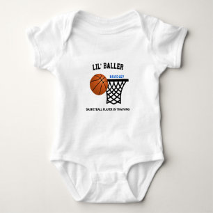 Body Para Bebê Jogador De Basquete Lil Em Formação Personalizada