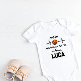 Body Para Bebê Jogador de Basquete Personalizado na Cidade