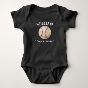 Body Para Bebê Jogador de Bola de Esporte do Baseball em Treiname