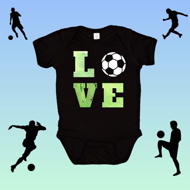 Body Para Bebê Jogador de Futebol do Love Game Game Team Baby Boy (Criador carregado)