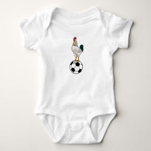 Body Para Bebê Jogador de futebol do Rooster