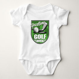 Body Para Bebê Jogador de Golfe Personalizado