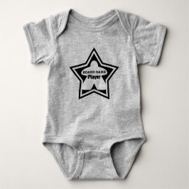 Body Para Bebê Jogador de jogos do conselho Black Frame Baby Shir