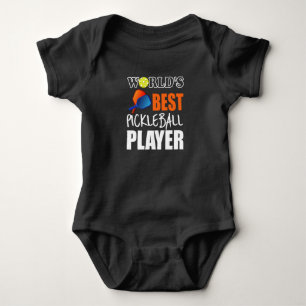Body Para Bebê Jogador de Pickleball Melhor do Mundo - Jogador En