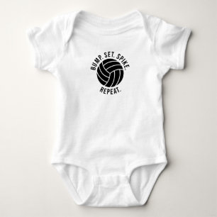 Body Para Bebê Jogador de Voleibol do Treinador de Bola de Praia