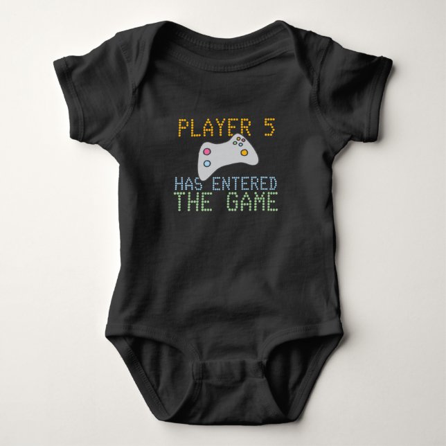Body Para Bebê Jogador Inseriu O Jogo Jogador Personalizado (Frente)