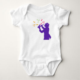 Body Para Bebê Jogador Purple Saxofone