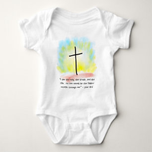 Body Para Bebê JOHN 14:6 Bebê Jersey Bodycase
