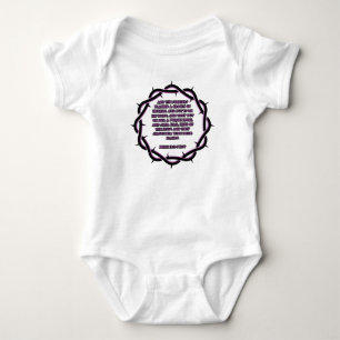Body Para Bebê John 19:2-3 KJV - Escritura Versa de Bíblia Unisex