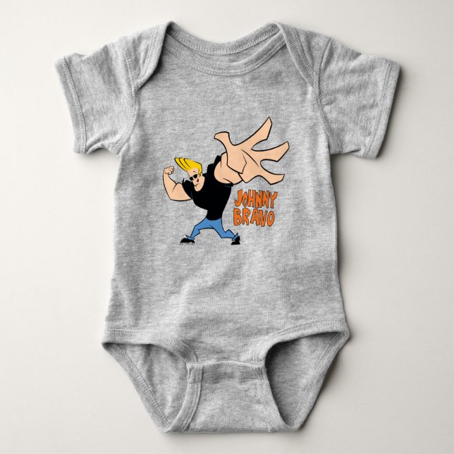 Body Para Bebê Johnny Bravo Iconic Pose (Frente)