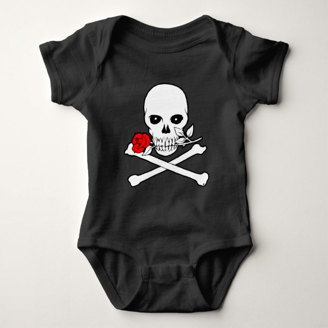 Body Para Bebê Jolly Roger (Frente)
