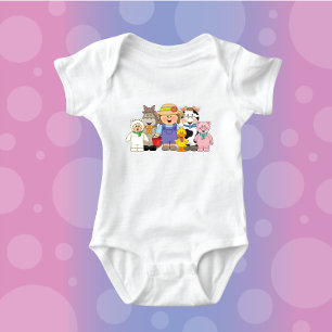 Body Para Bebê JollyKins Barnyard Buddies Girl