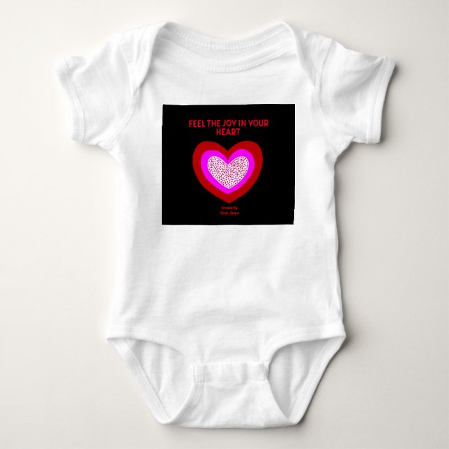 Body Para Bebê Joyful Heart Baby Jersey (Frente)