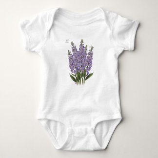 Body Para Bebê Julho Larkspur Bloom - Presente de Aniversário Per