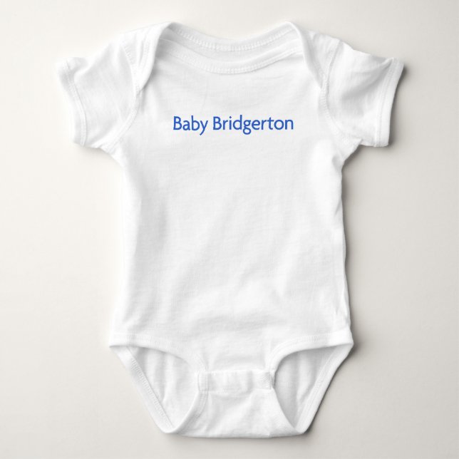 Body Para Bebê Julia Quinn Bebê B. Macacão Infantil (Azul) (Frente)