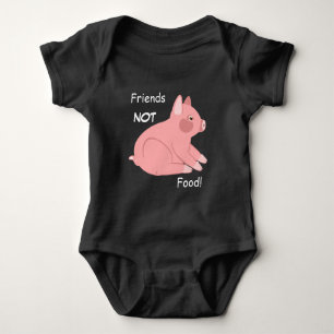 Body Para Bebê Jumpsuit da comida dos amigos não