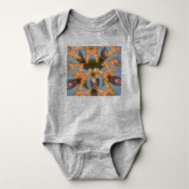 Body Para Bebê Kaleidoscope Girafa Mandala: Arte Safari Abstrato