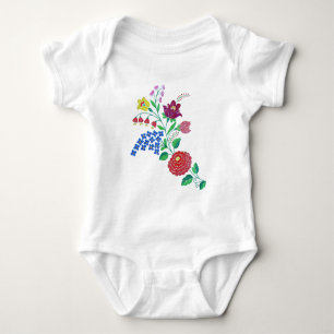Body Para Bebê Kalocsai Flower Stem