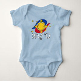 Body Para Bebê Kapwa (escrita Baybayin)