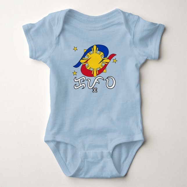 Body Para Bebê Kapwa (escrita Baybayin) (Frente)