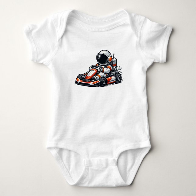 Body Para Bebê Kart de Astronauta (Frente)